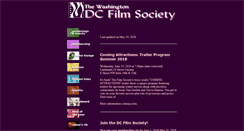 Desktop Screenshot of dcfilmsociety.org